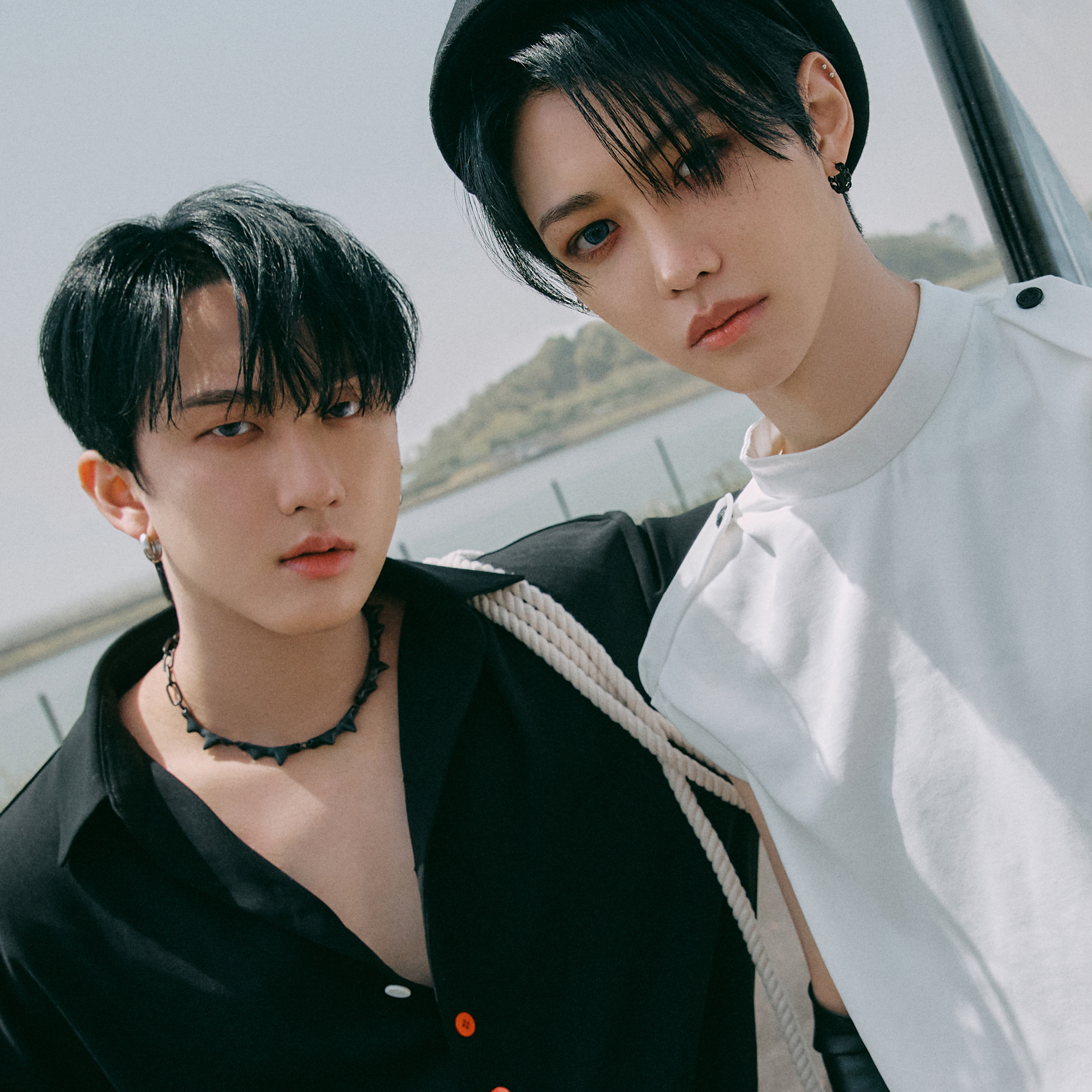 A moment captured by Stray Kids's fan