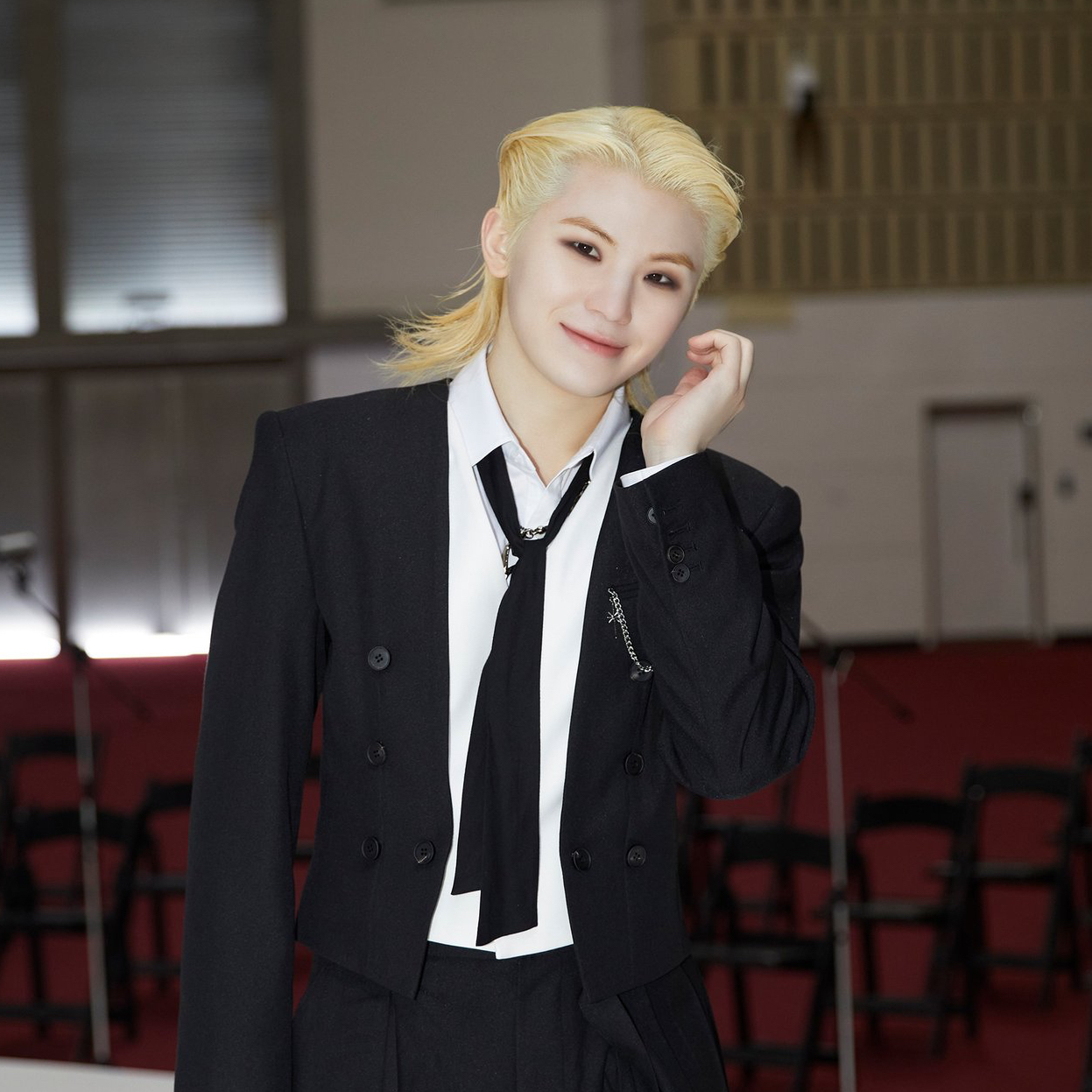 Recent activity shot of Woozi (SEVENTEEN)
