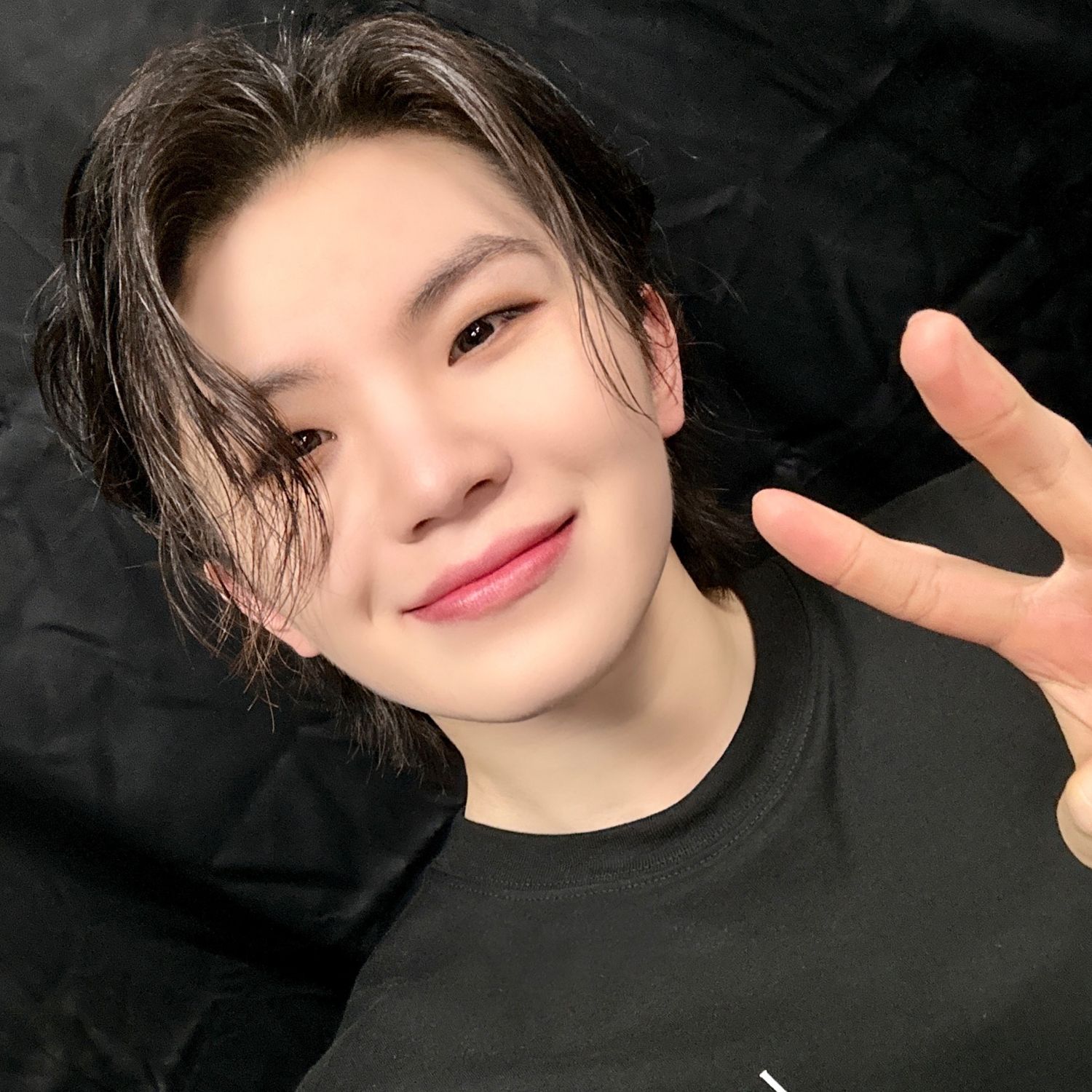 Recent activity shot of Woozi (SEVENTEEN)