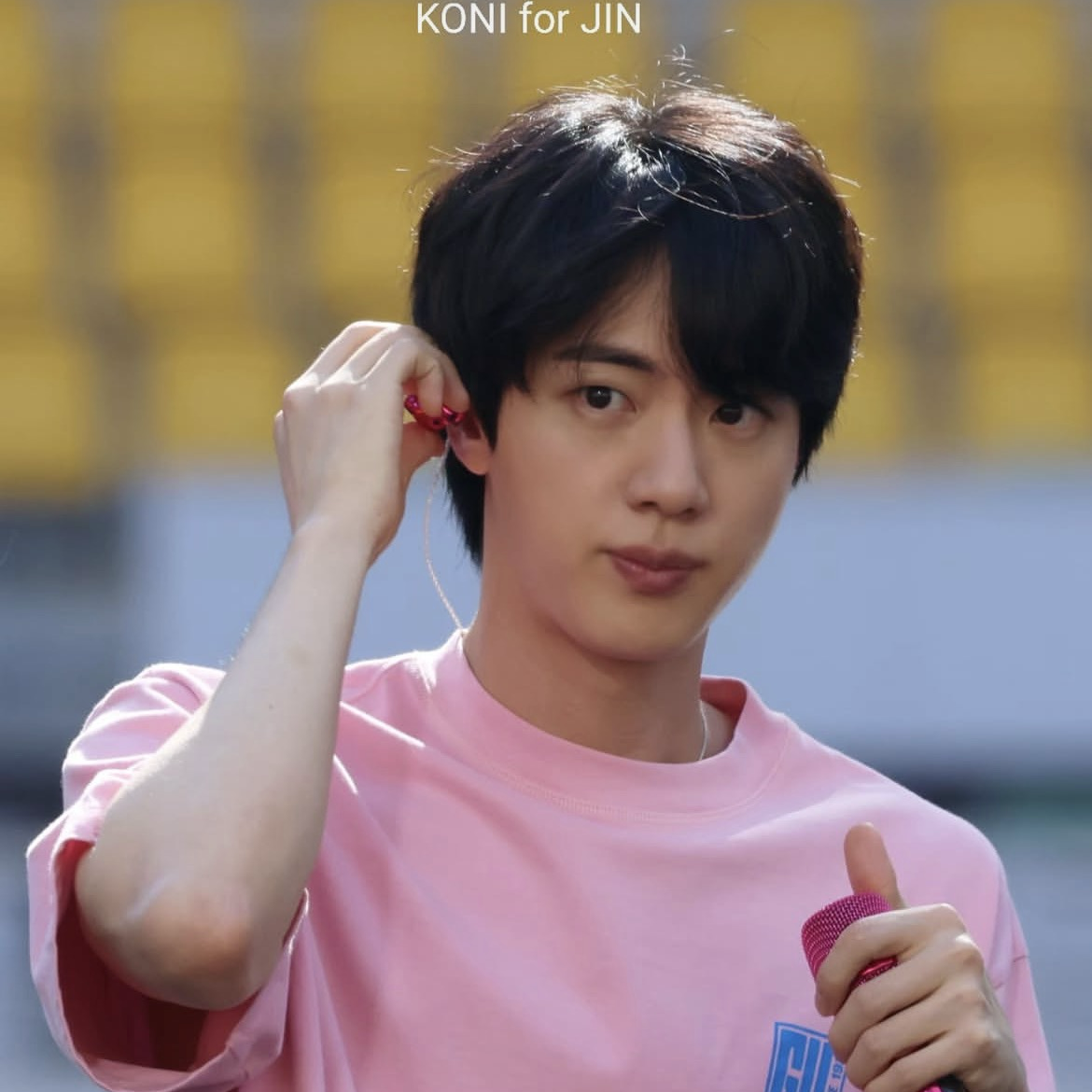 A moment captured by Jin (BTS)'s fan