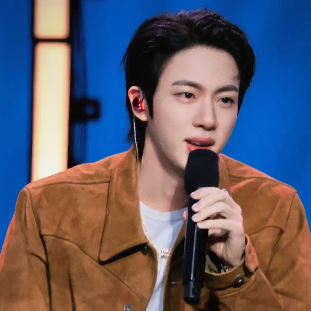 Recent activity shot of Jin (BTS)