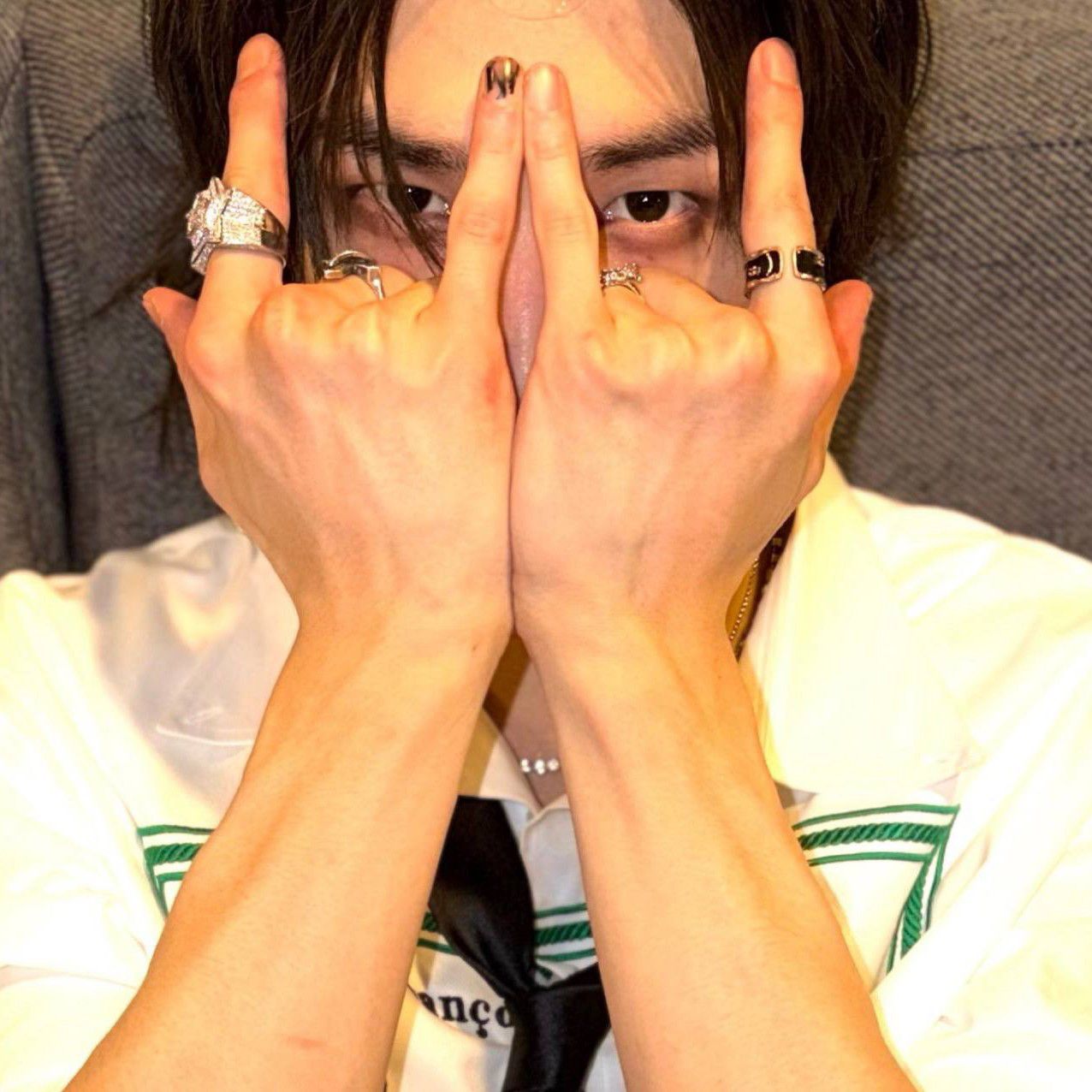 A moment captured by Hyunjin (Stray Kids)'s fan