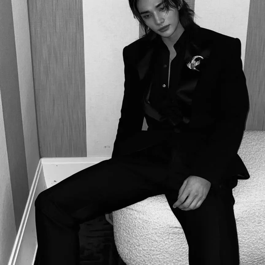 Behind-the-scenes cut of Hyunjin (Stray Kids)