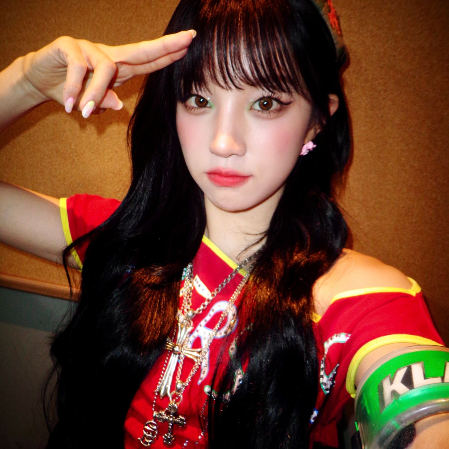 A moment captured by Yuqi (i-dle)'s fan