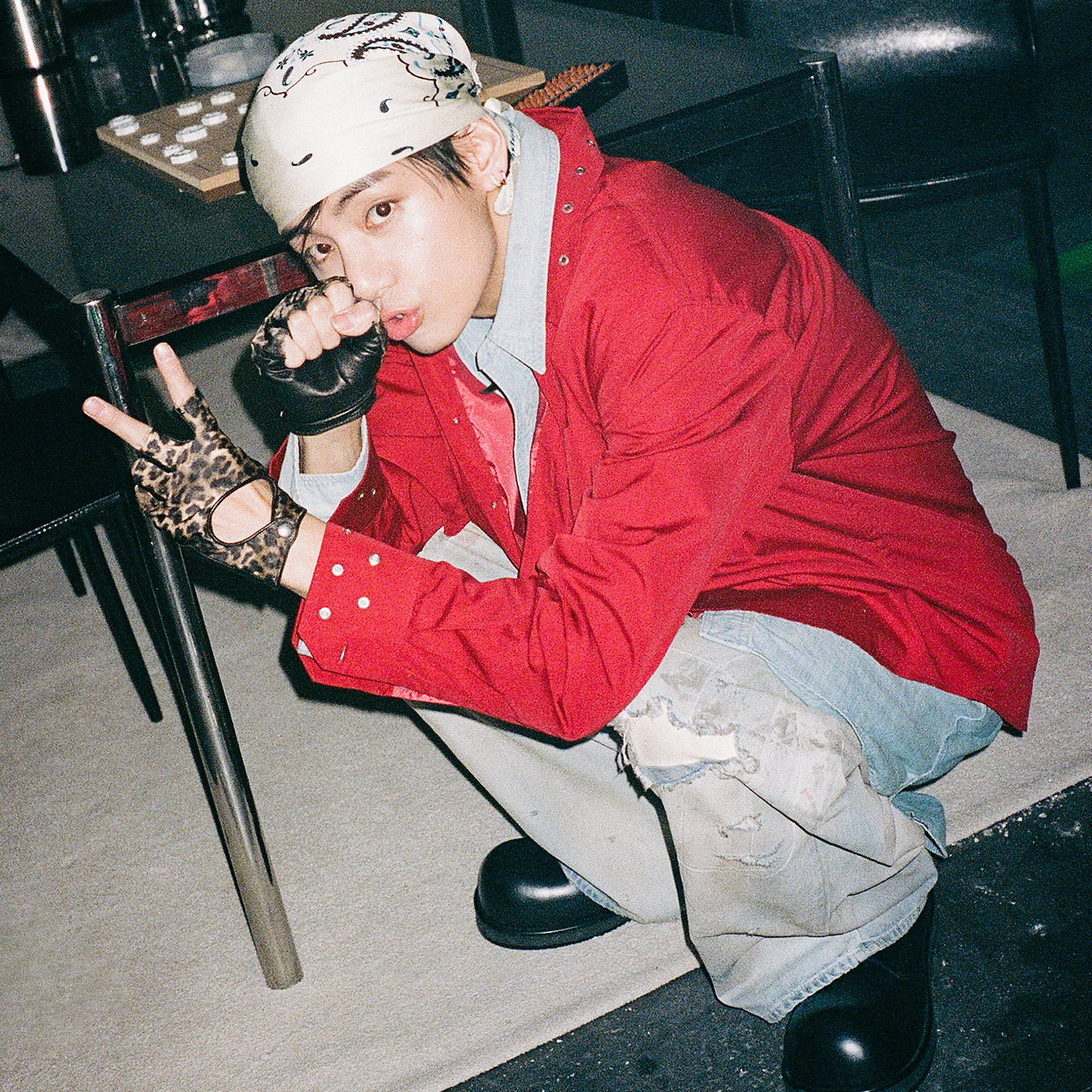 A moment captured by V (BTS)'s fan