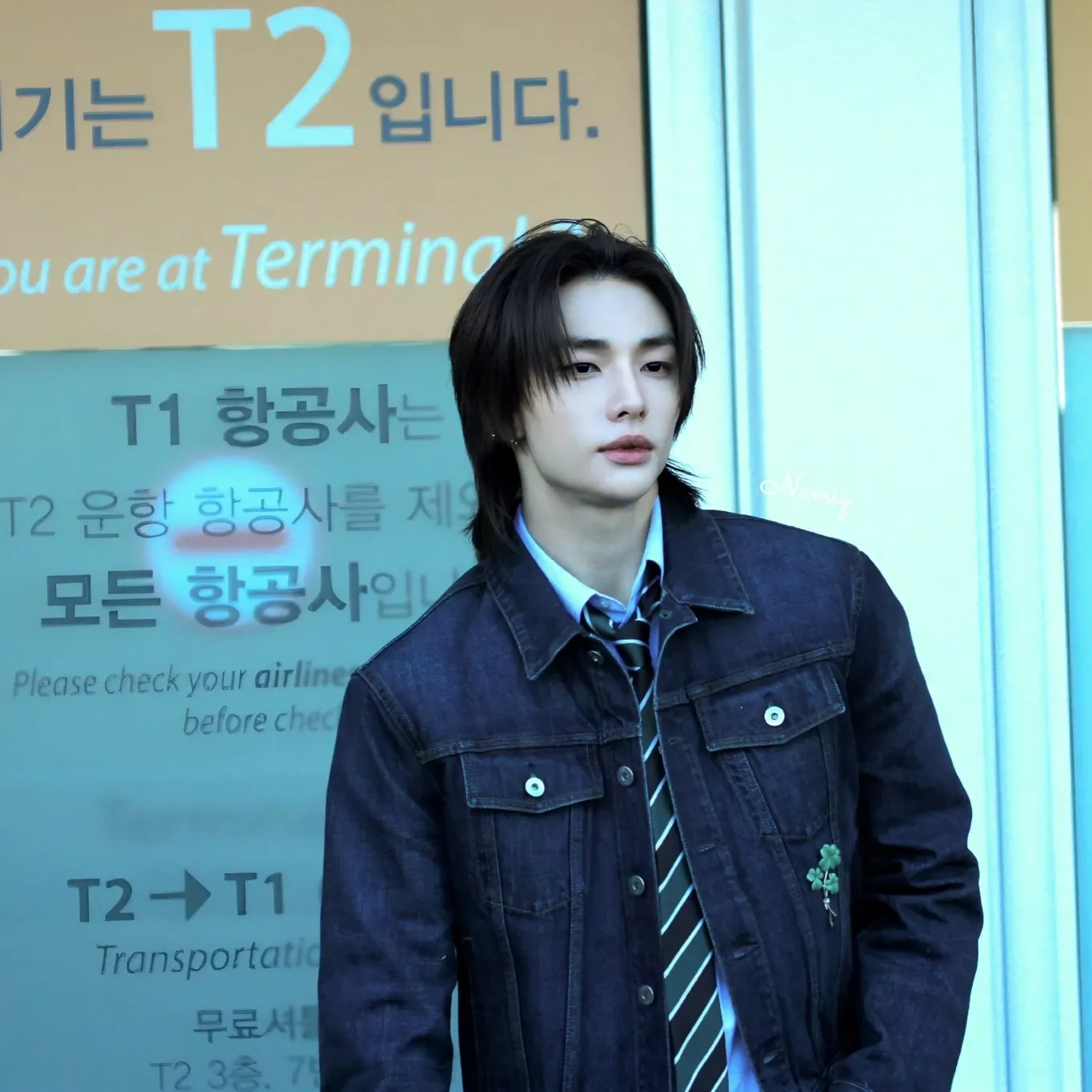 A moment captured by Hyunjin (Stray Kids)'s fan