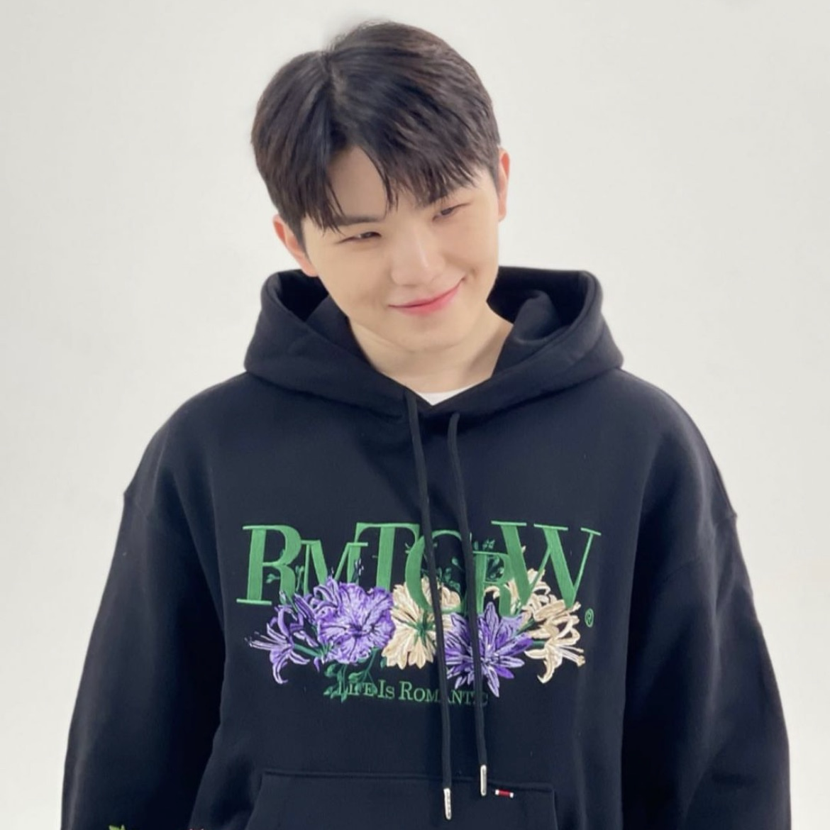 Recent activity shot of Woozi (SEVENTEEN)