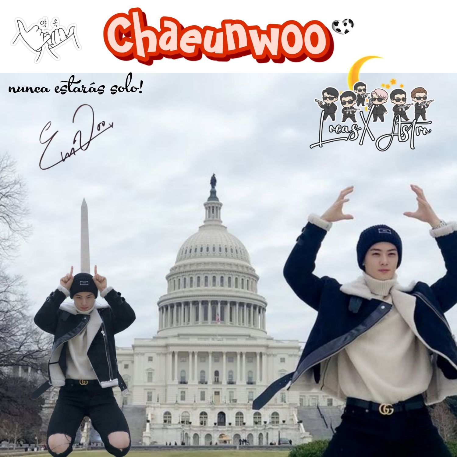 Recent activity shot of Eunwoo (ASTRO)