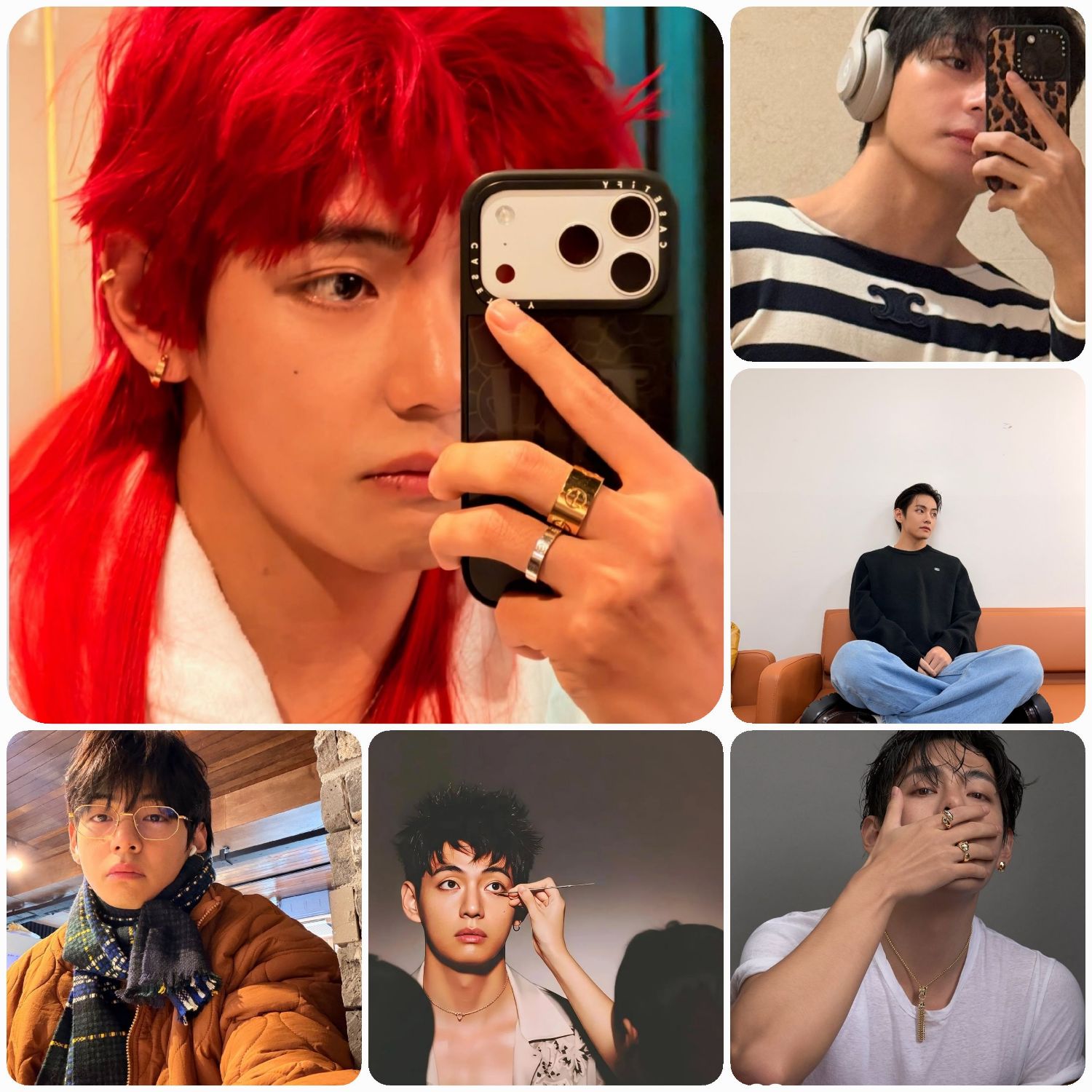 A moment captured by V (BTS)'s fan