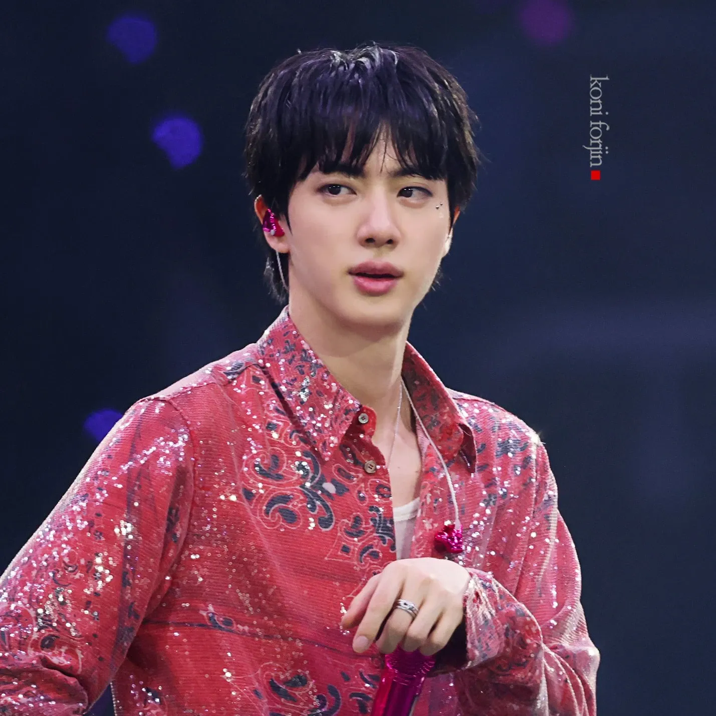 A moment captured by Jin (BTS)'s fan