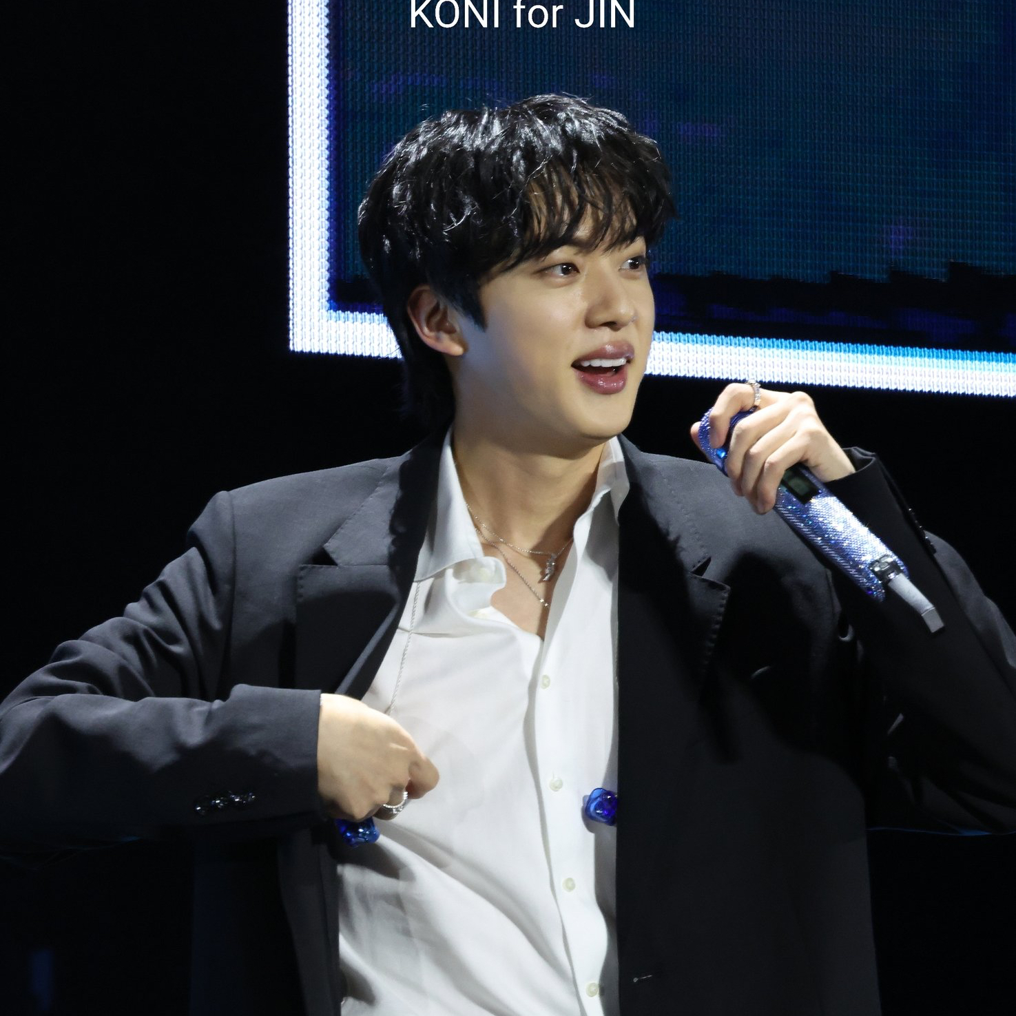 Recent activity shot of Jin (BTS)