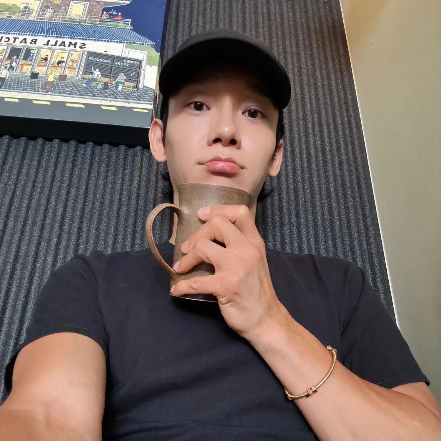 Recent activity shot of Chen (EXO)