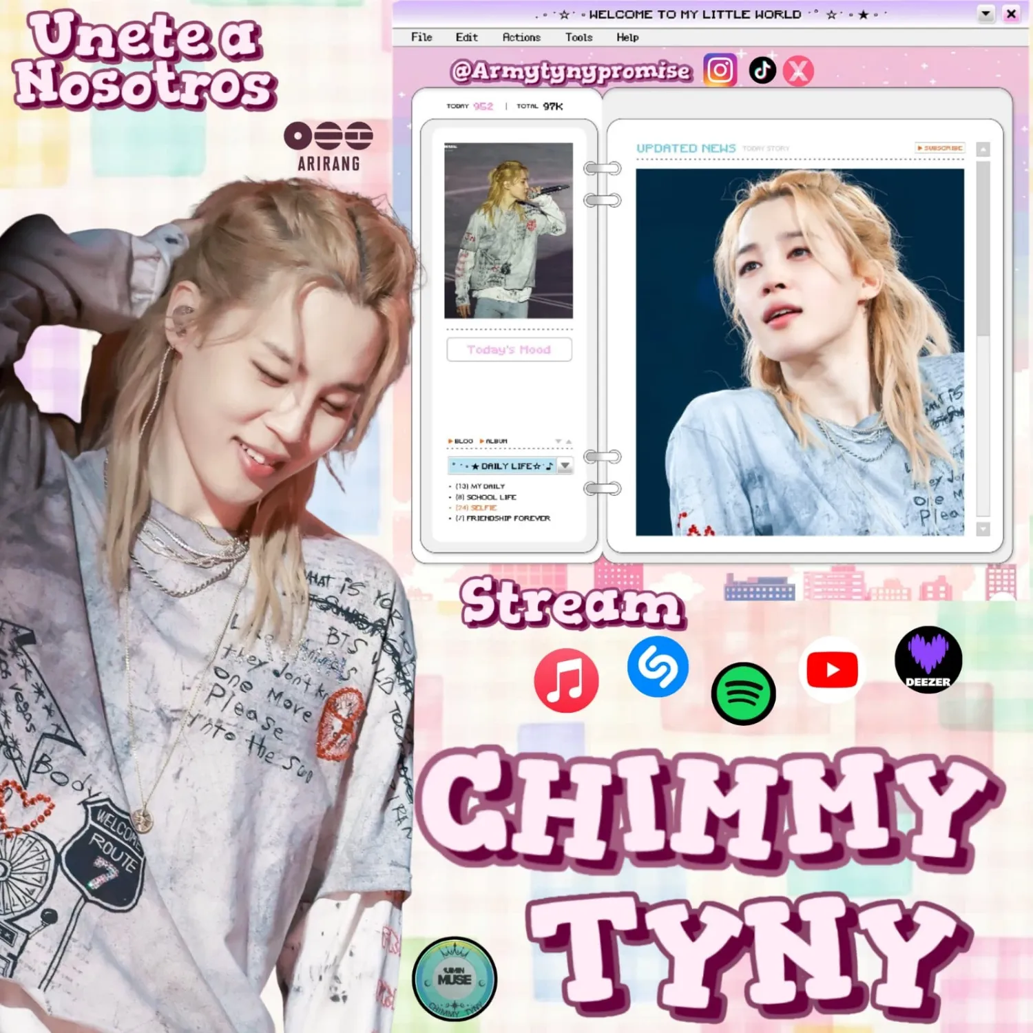 Foto aktivitas terbaru Jimin (BTS)