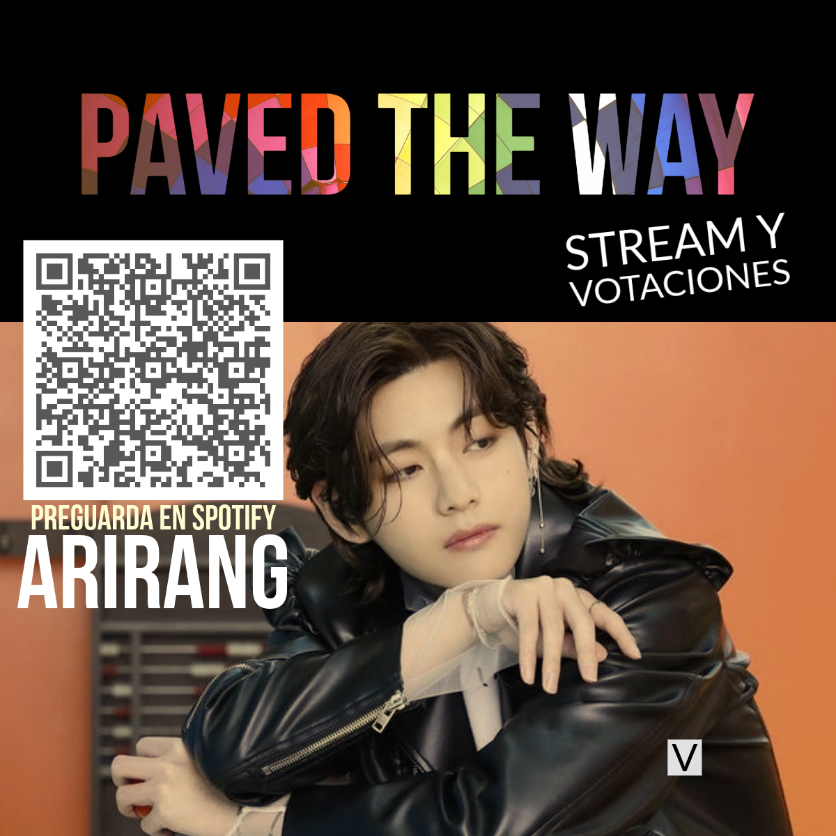 A moment captured by V (BTS)'s fan