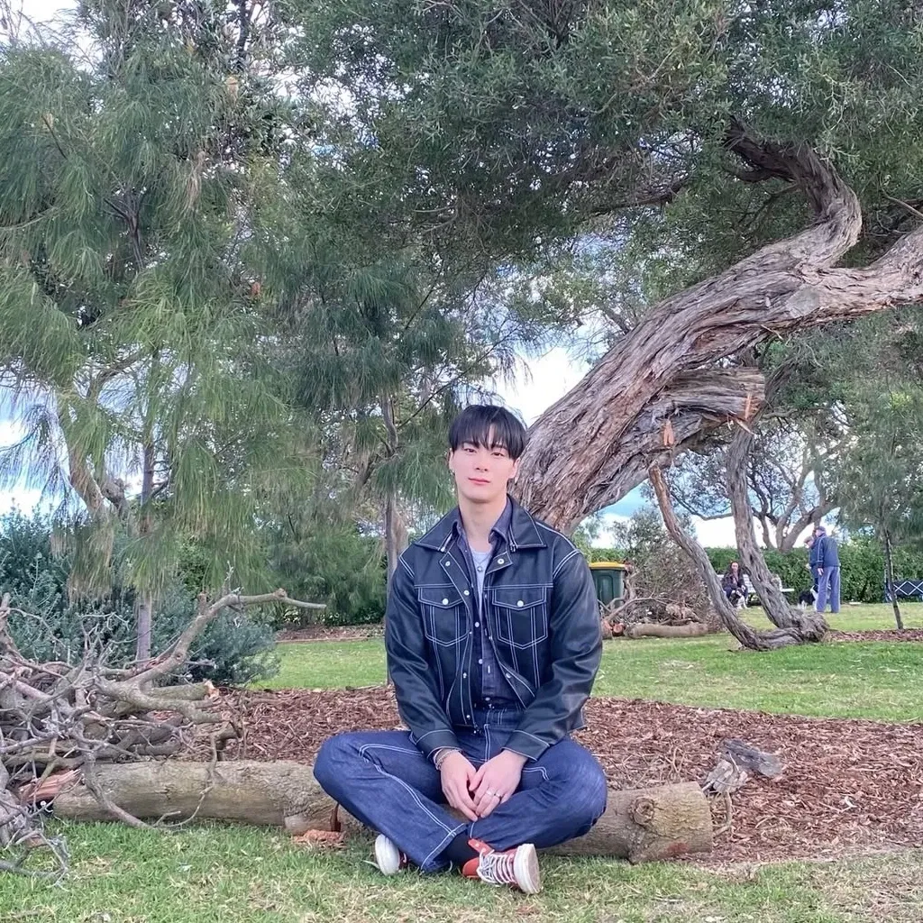 Recent activity shot of Moonbin (ASTRO)