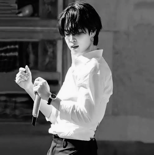Recent activity shot of Jimin (BTS)