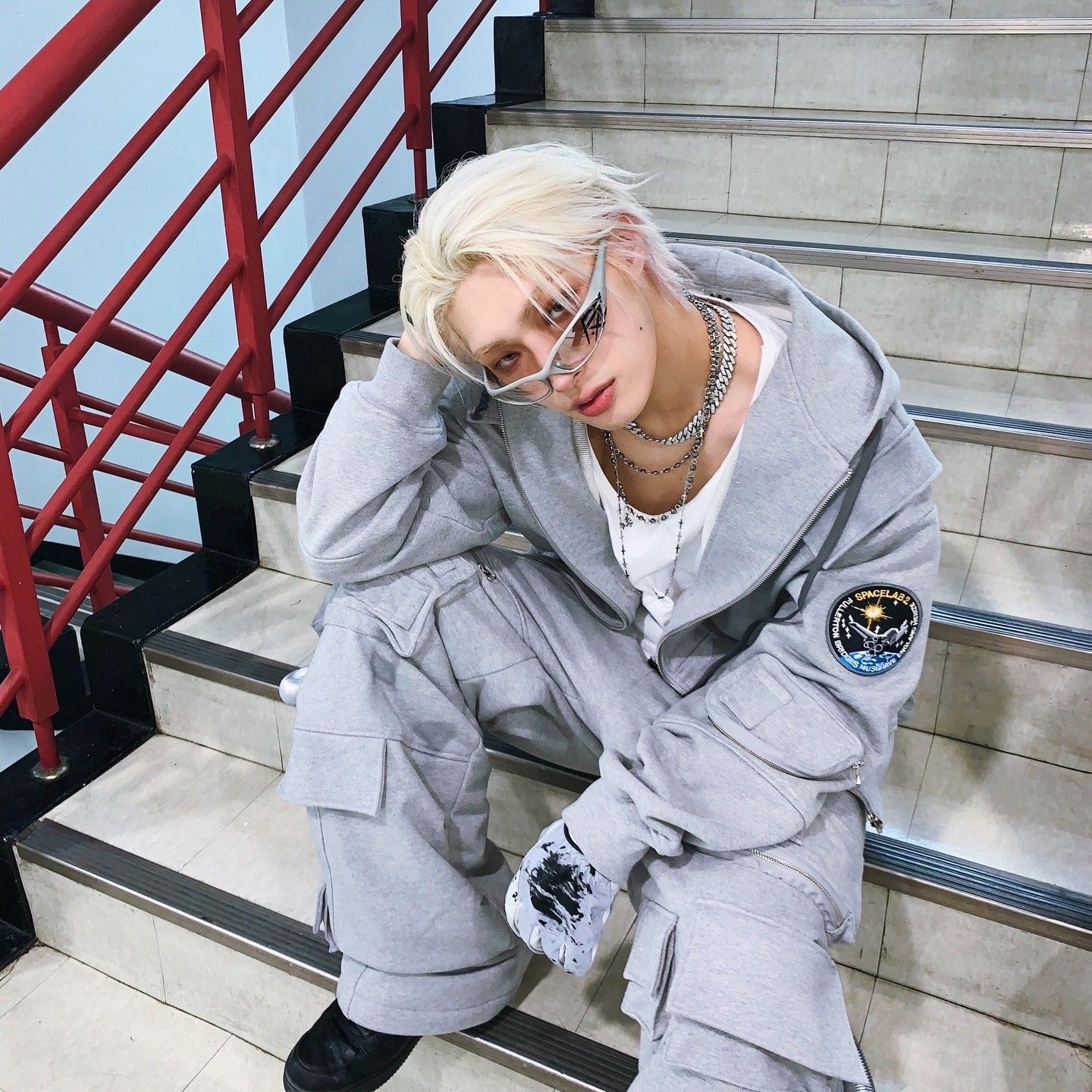 Recent activity shot of Mingi (ATEEZ)