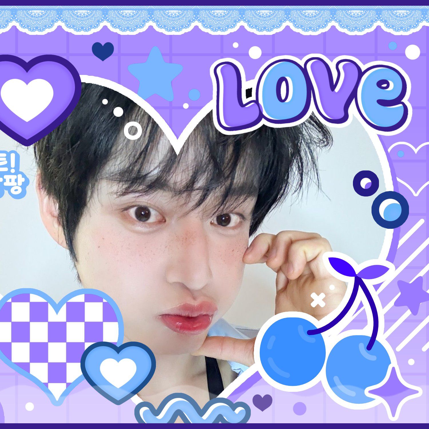 A moment captured by Kim Jiwoong (ZEROBASEONE)'s fan