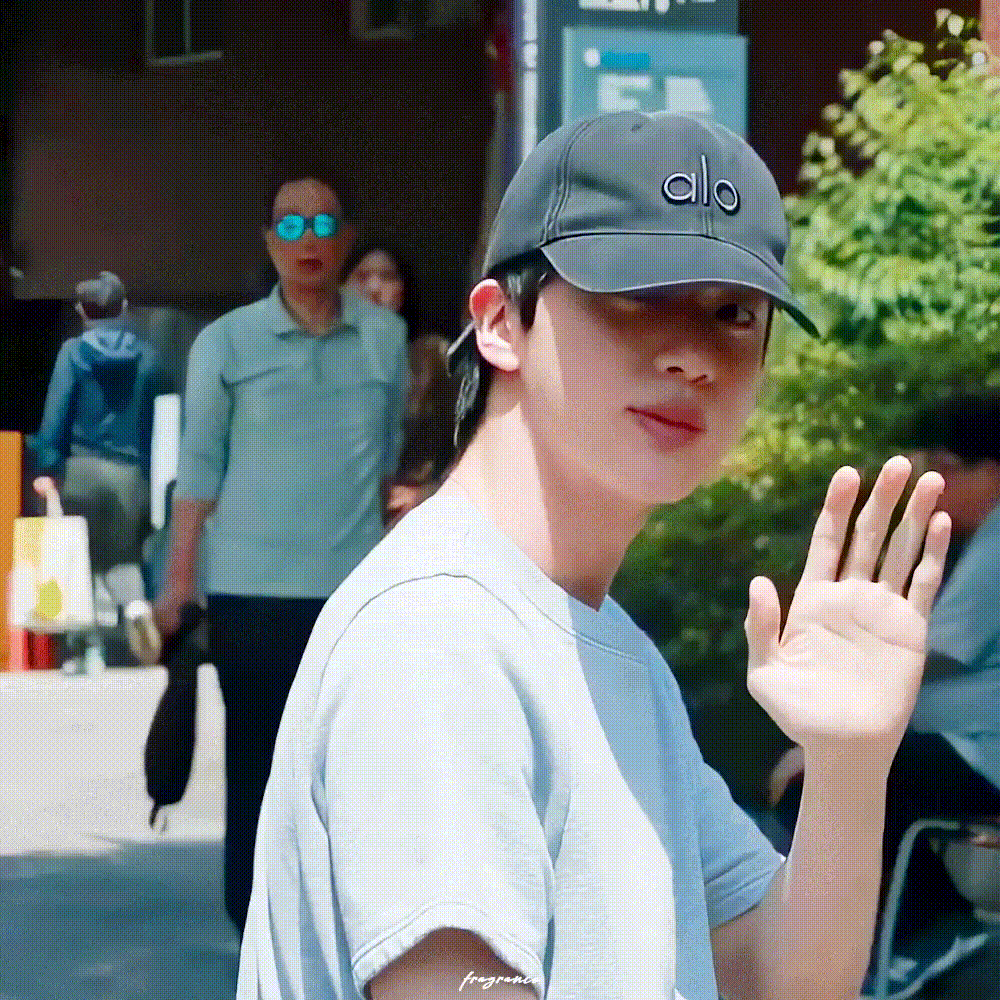 A moment captured by Jin (BTS)'s fan