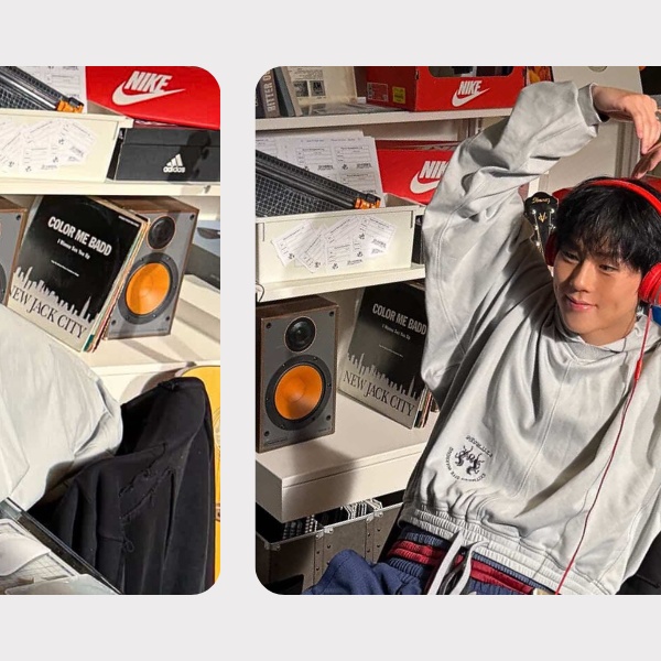 A moment captured by Joohoney (MONSTA X)'s fan