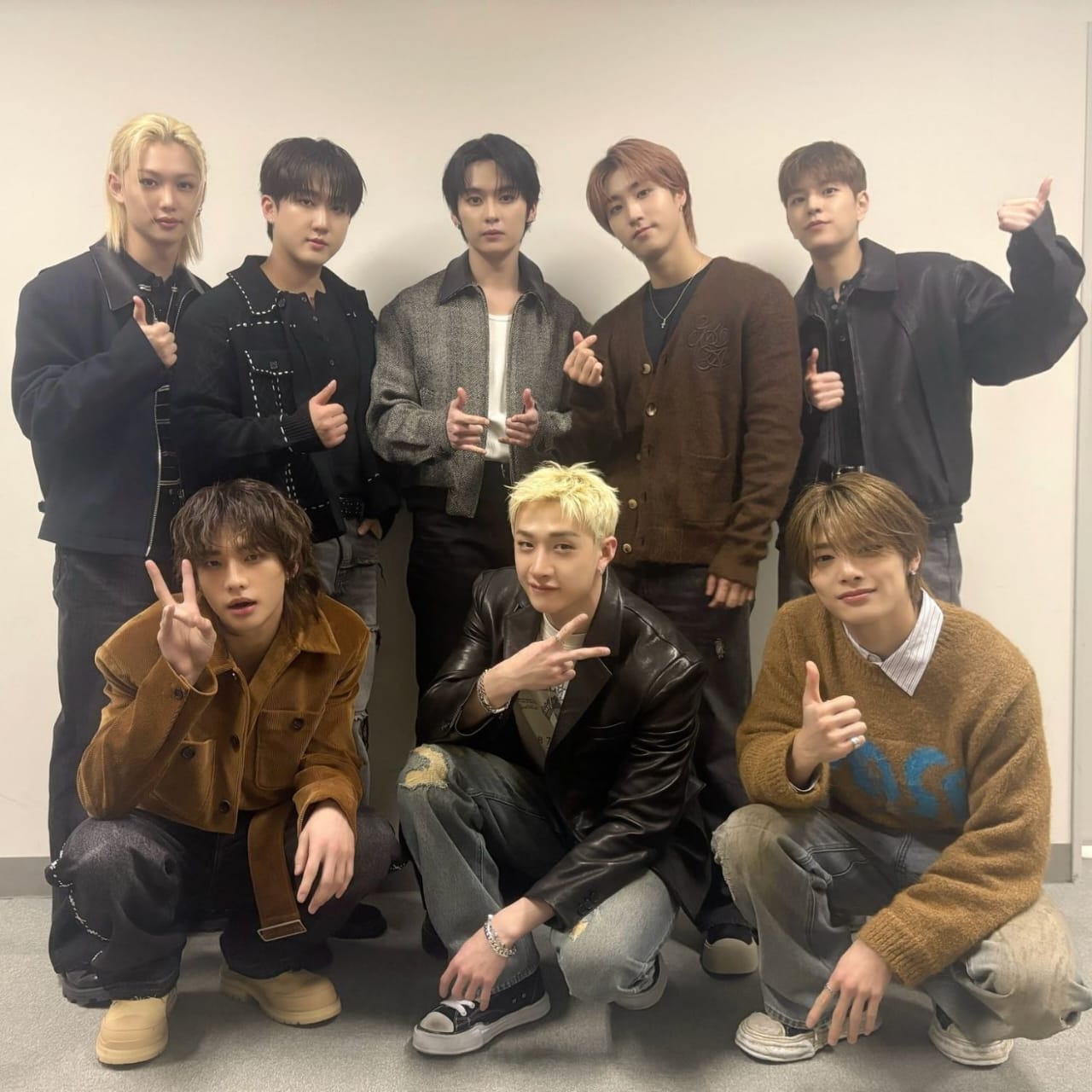 A moment captured by Stray Kids's fan