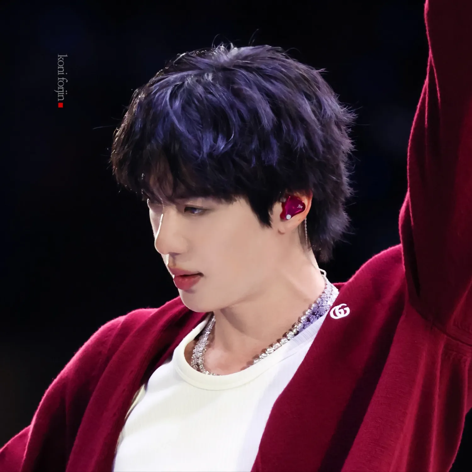 A moment captured by Jin (BTS)'s fan