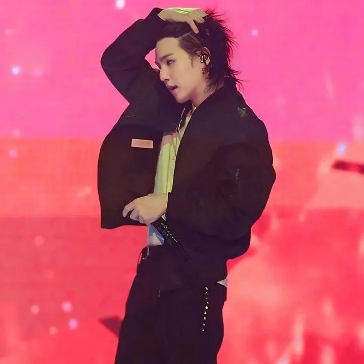 Recent activity shot of SUGA (BTS)