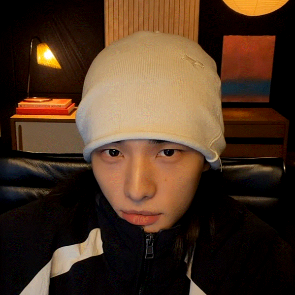 Recent activity shot of Hyunjin (Stray Kids)