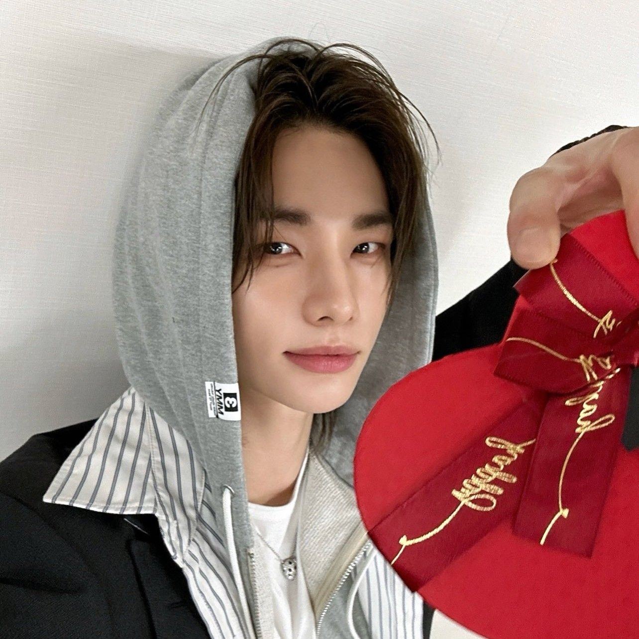 A moment captured by Stray Kids's fan