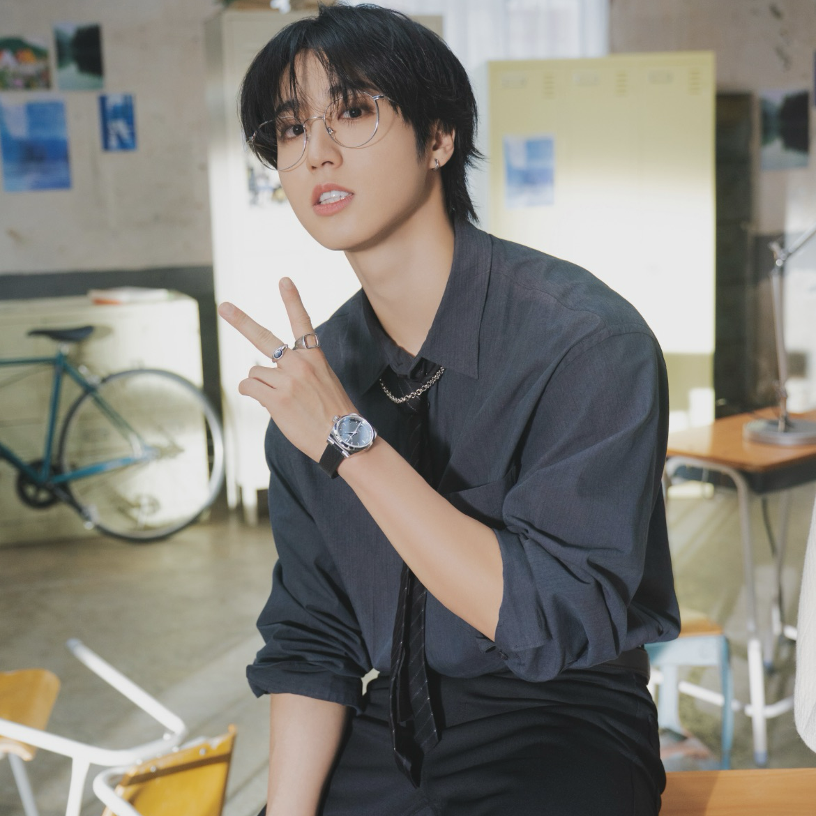 A moment captured by HAN (Stray Kids)'s fan