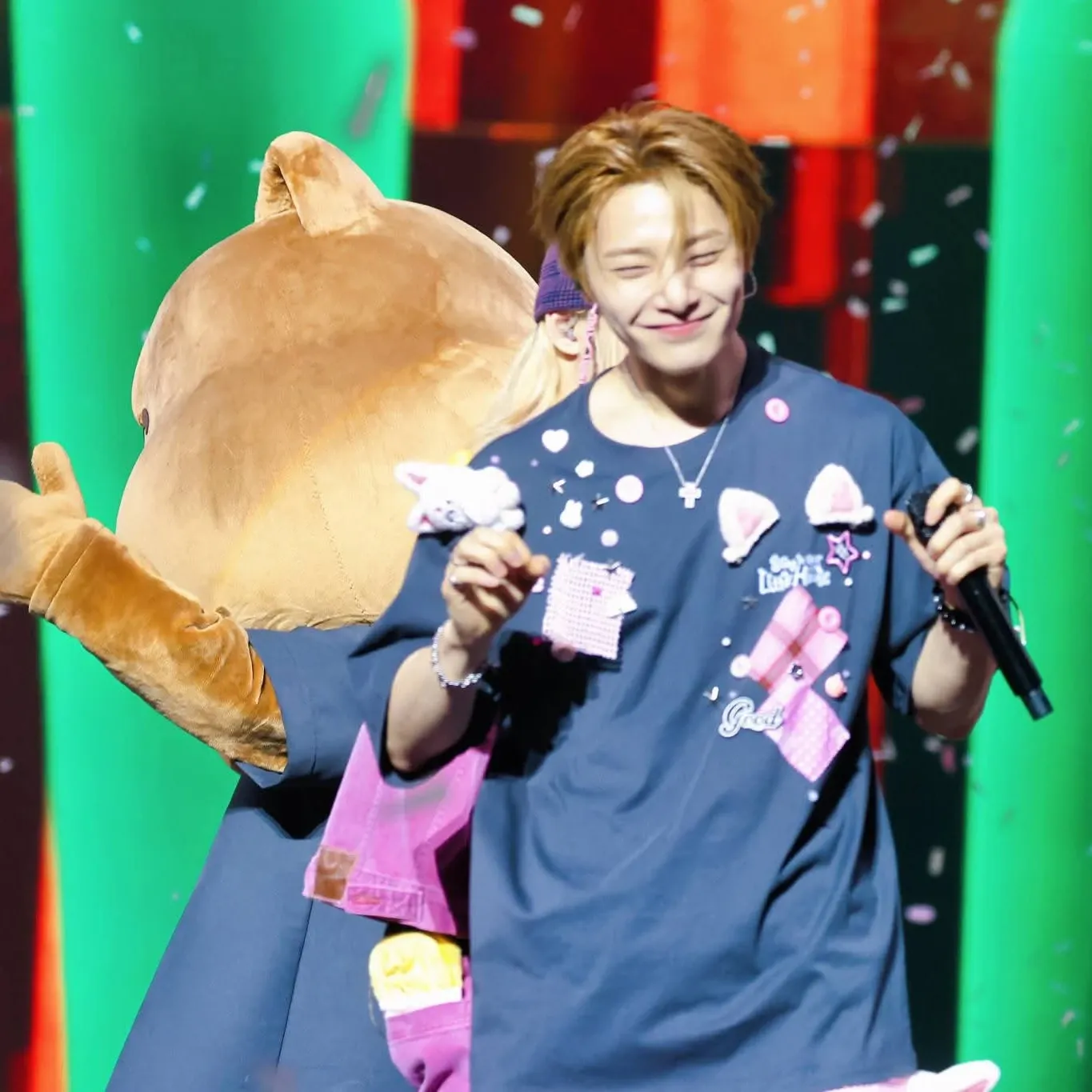 A moment captured by I.N (Stray Kids)'s fan