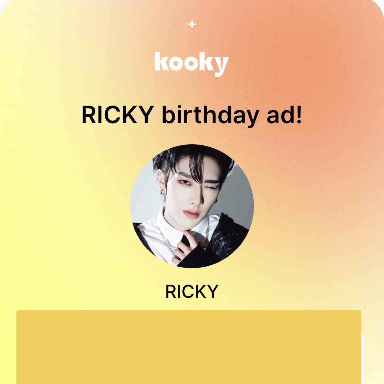Recent activity shot of Ricky (ZEROBASEONE)
