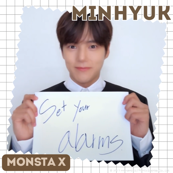 Recent activity shot of Minhyuk (MONSTA X)