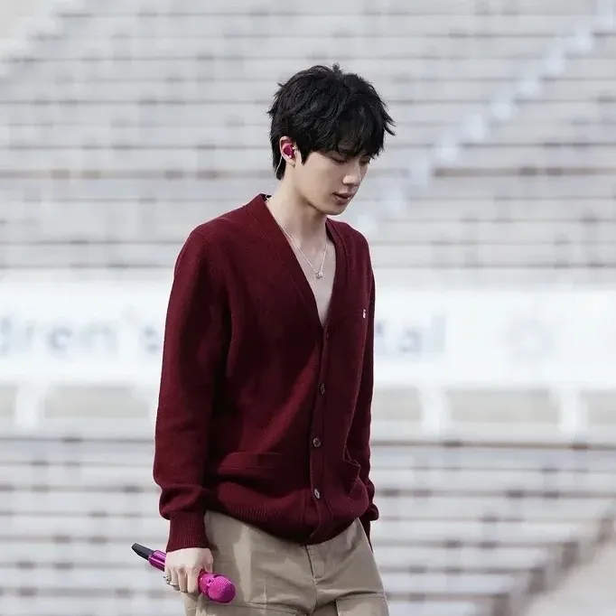 A moment captured by Jin (BTS)'s fan