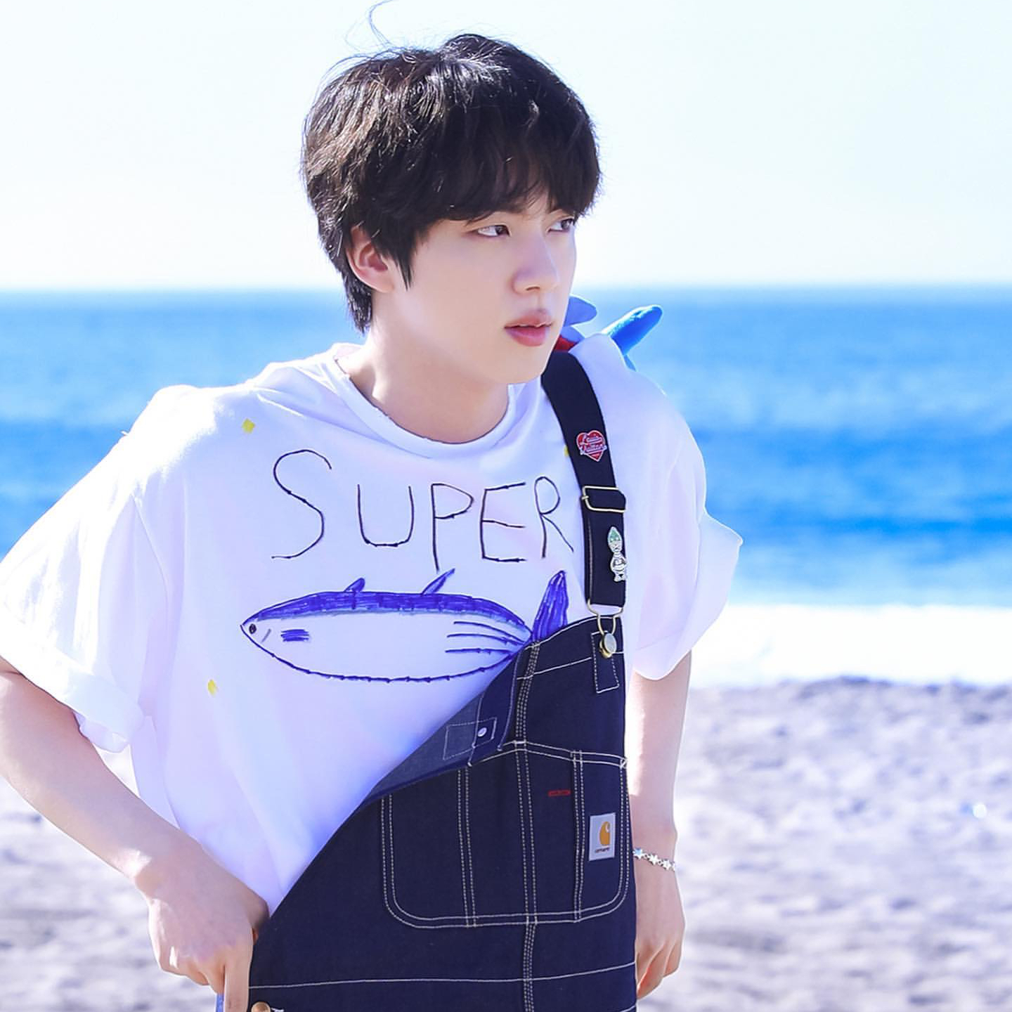 Momen yang diabadikan oleh penggemar Jin (BTS)