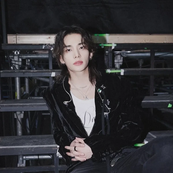 Signature photo of Hyunjin (Stray Kids) capturing their charm