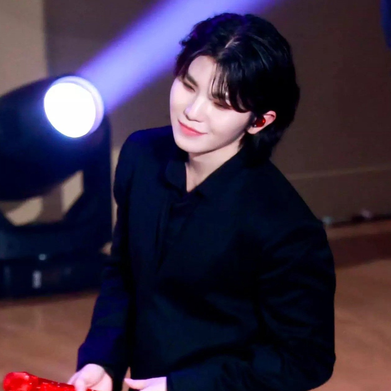 Recent activity shot of Woozi (SEVENTEEN)