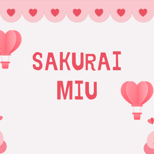 Recent activity shot of Sakurai Miu (ME:I)