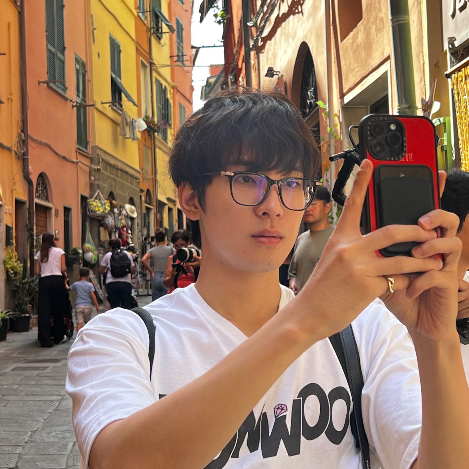 A moment captured by Wonwoo (SEVENTEEN)'s fan