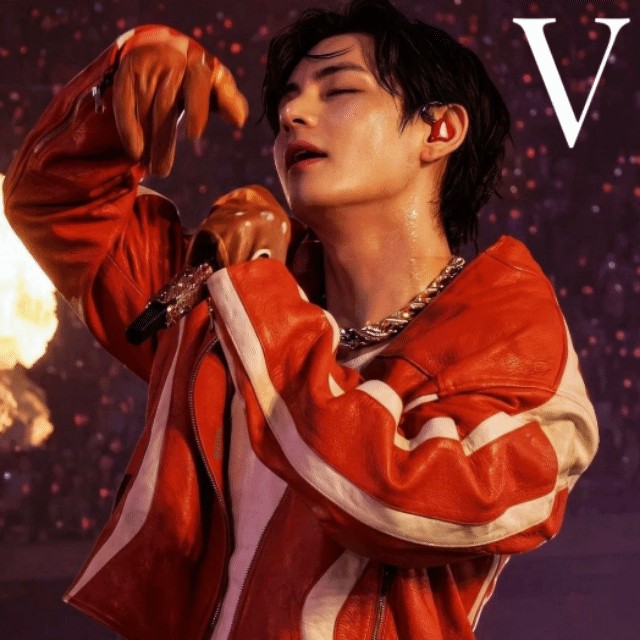 A moment captured by V (BTS)'s fan