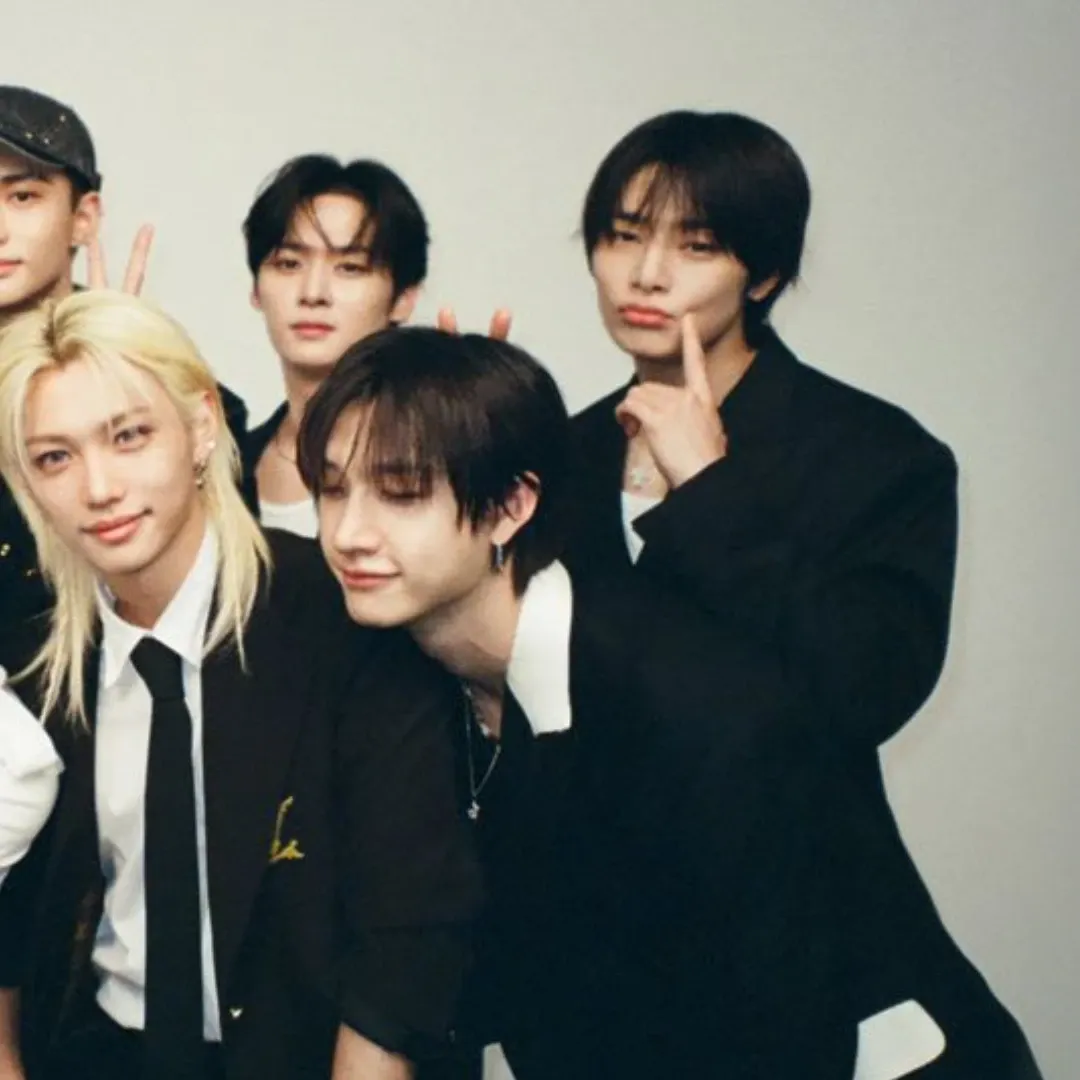 A moment captured by Stray Kids's fan