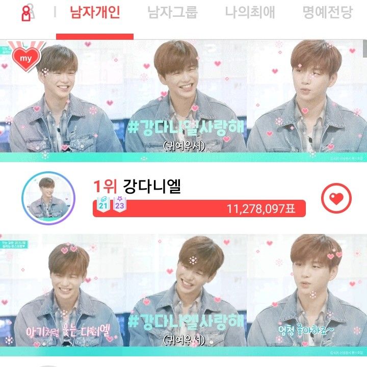 Recent activity shot of Kang Daniel