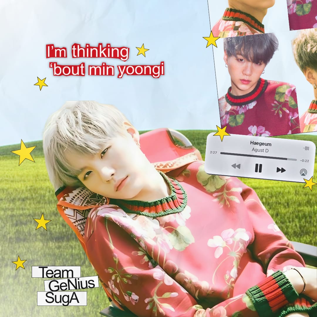 SUGA (BTS)の舞台裏ショット