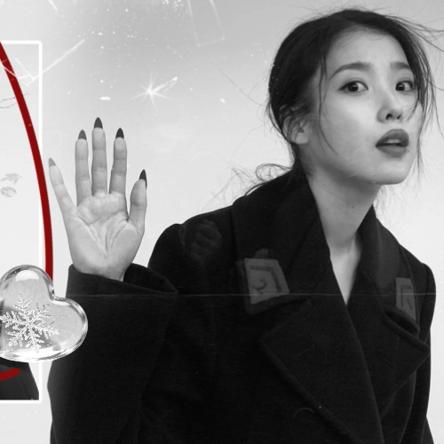 IUの舞台裏ショット