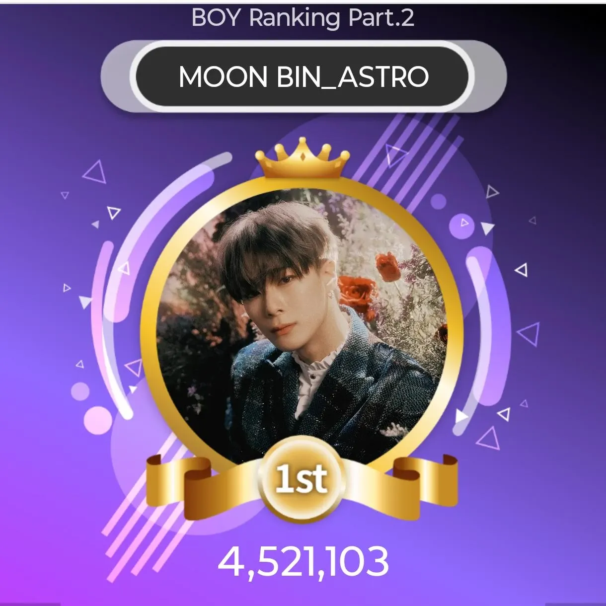 A moment captured by Moonbin (ASTRO)'s fan