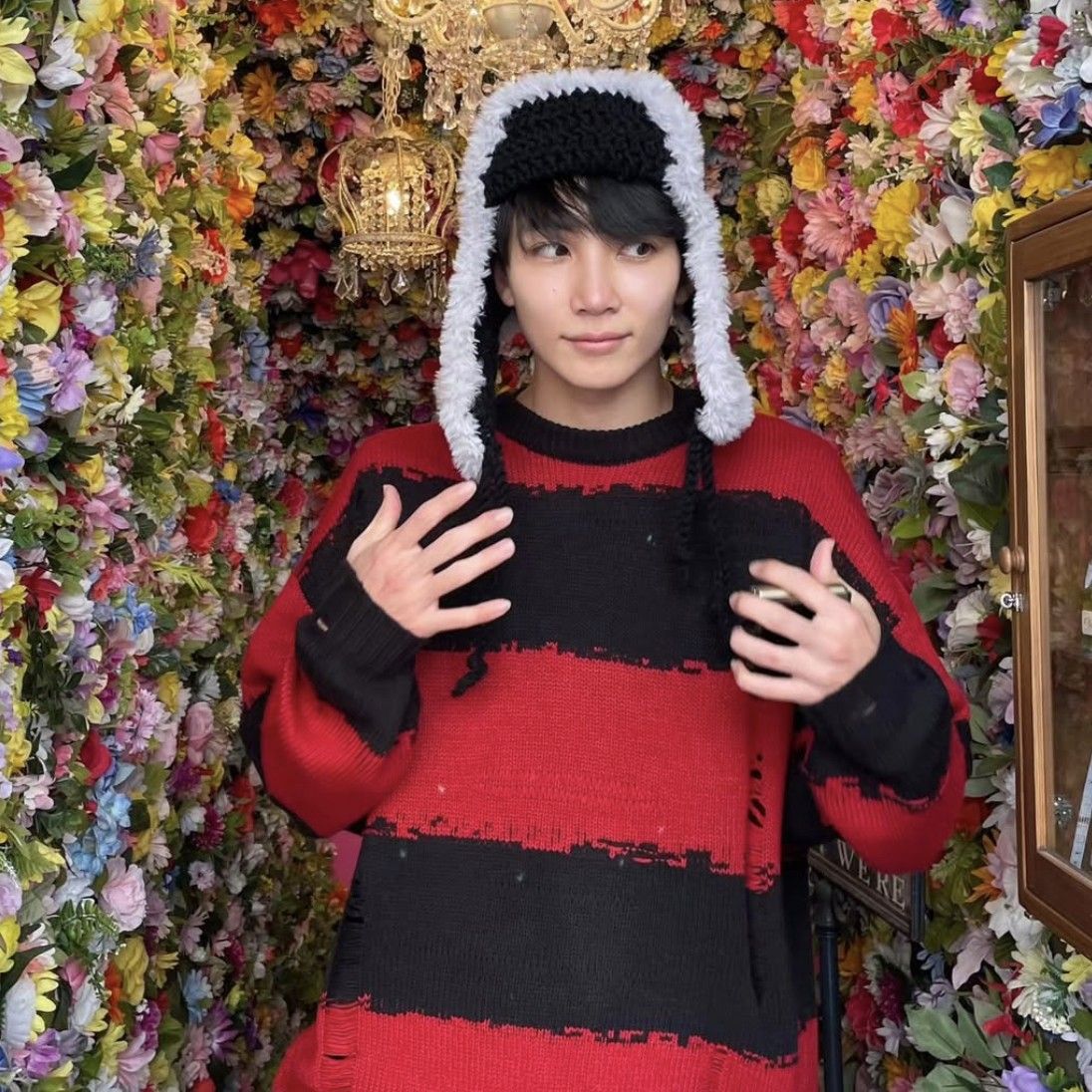 A moment captured by Jeonghan (SEVENTEEN)'s fan