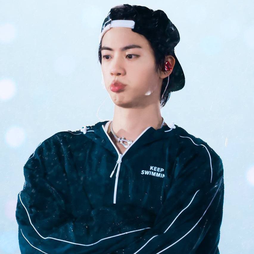 Recent activity shot of Jin (BTS)