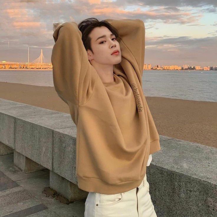 Recent activity shot of Jimin (BTS)