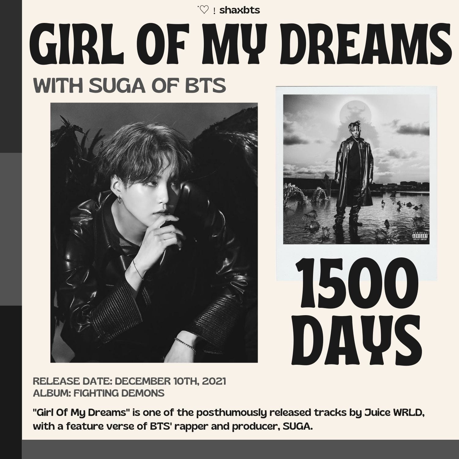 Recent activity shot of SUGA (BTS)