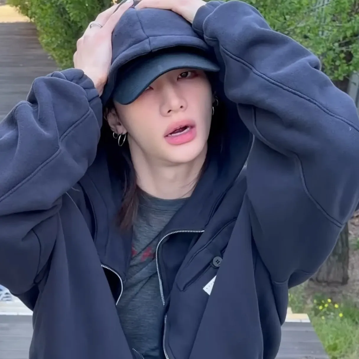 Behind-the-scenes cut of Hyunjin (Stray Kids)